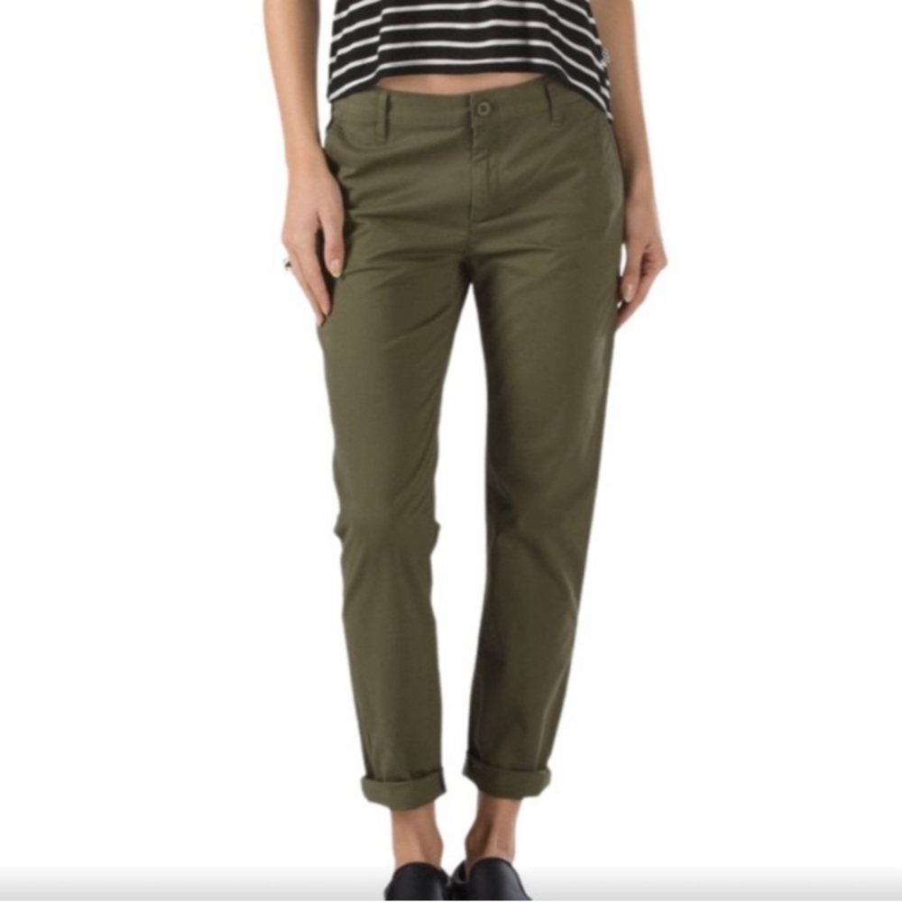 Olive Green Vans Chino Pants